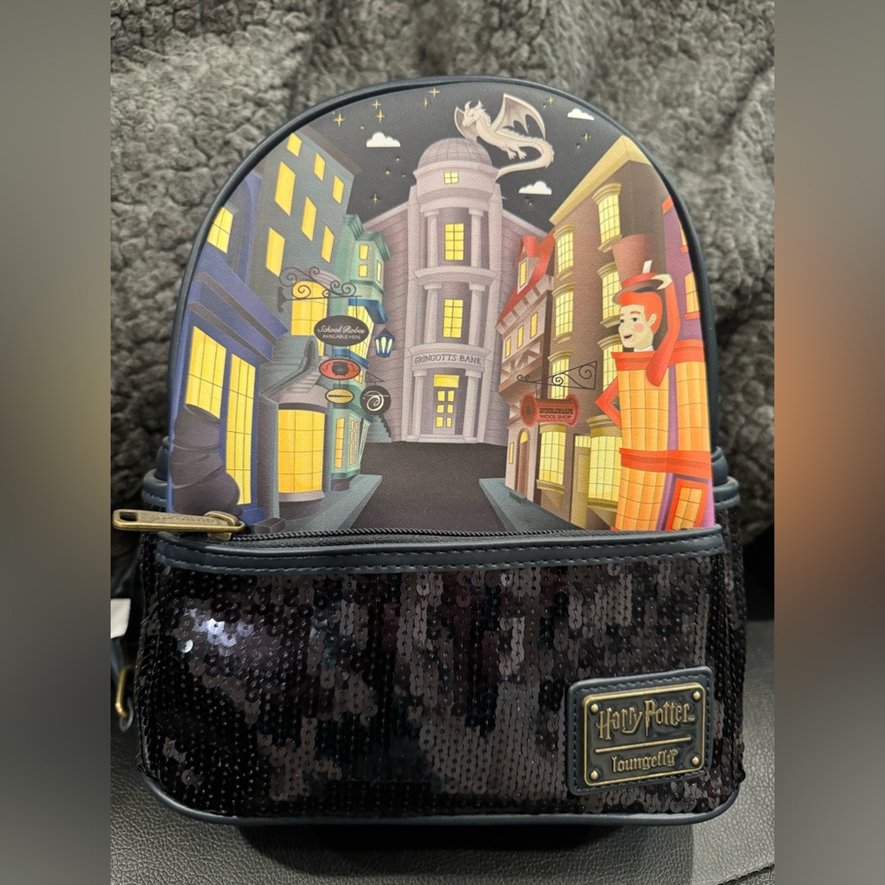 BNWT Loungefly Harry Potter Diagon Alley Backpack